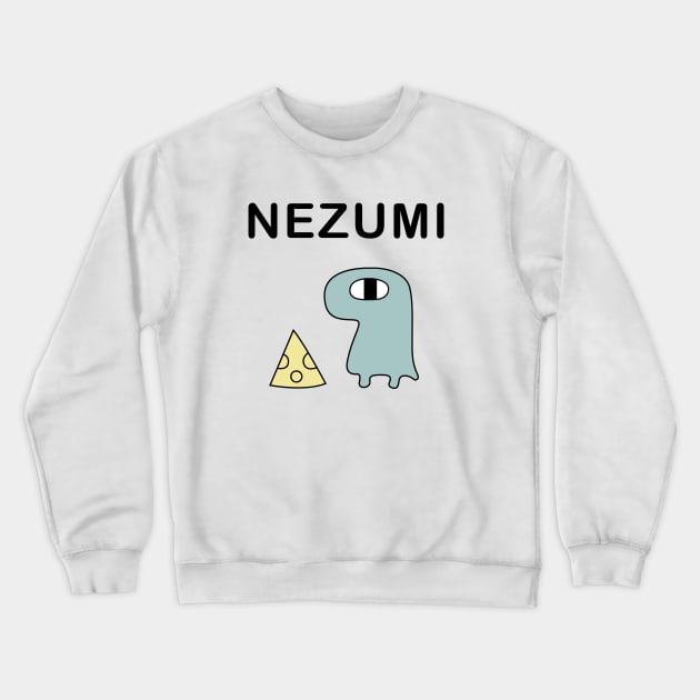 Nichijou Yuuko Aioi Nezumi Rat Crewneck Sweatshirt by aniwear